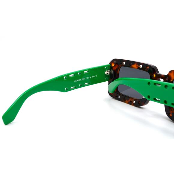 NEW! OFF-WHITE ATLANTIC OER1025 6007 HAVANA/GREEN GREY AUTHENTIC SUNGLAS… - Picture 10 of 13